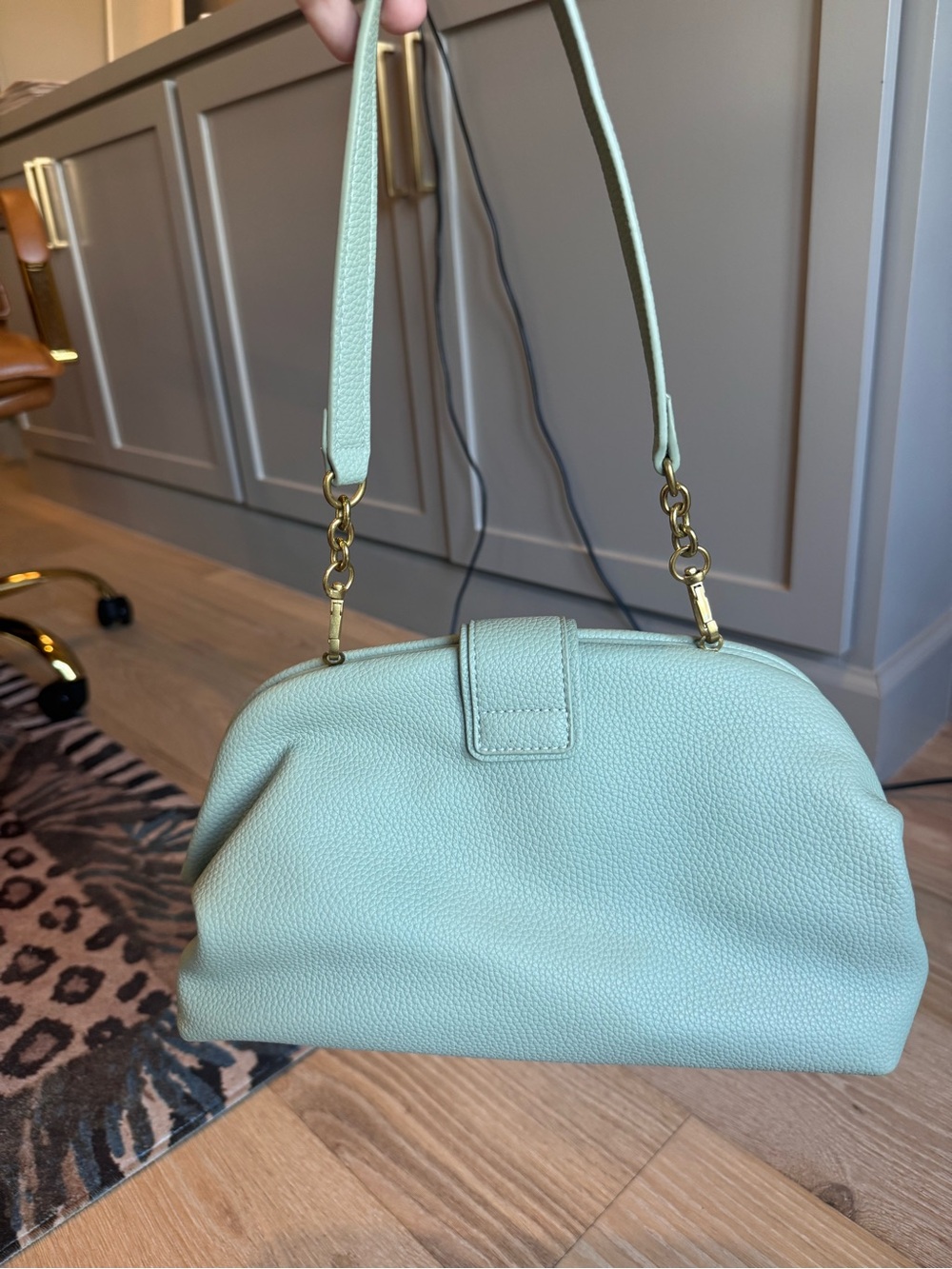 Sage green handbag